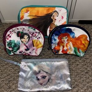 Lot of Disney Cosmetic Bags